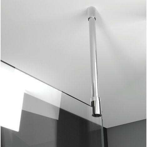 Barre de stabilisation douche recoupable Ø25 mm pour vitrage 5 à 8 mm - LEDA