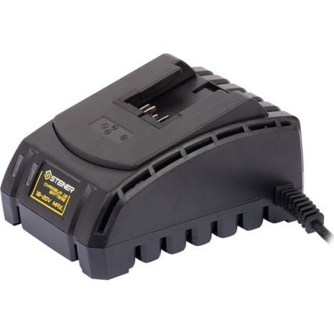 Chargeur rapide pour électroportatif 18V – 2 batteries 2.0Ah Li-ion incluses – Technologie de charge rapide – Compatible avec outils STEINER