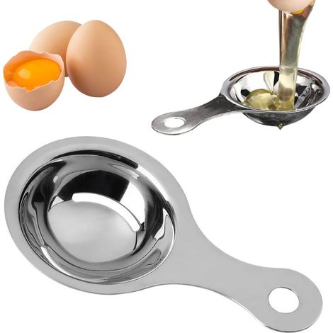 Separador de huevos, separador de yema y clara, acero (1/5)
