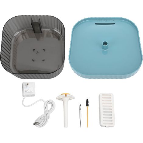 Fontaine à eau pour chat intelligente, distributeur électrique automatique à cycle d'eau, fontaine à boisson pour animaux, bleu (1/5)
