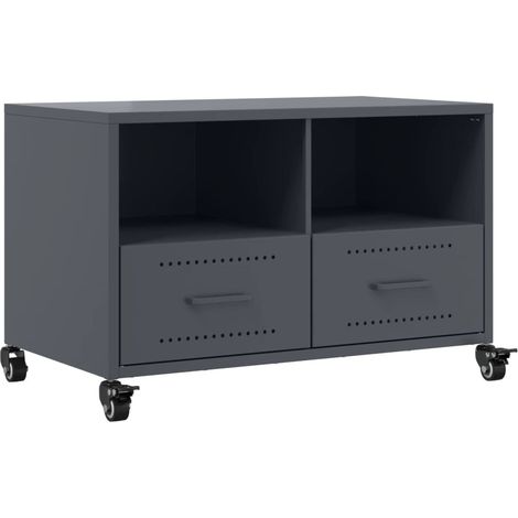Maison Exclusive - TV-Schrank Anthrazit 68x39x43,5 cm Stahl