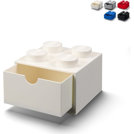 Lego(R) weiße Box mit Schublade für 4 (1/3)