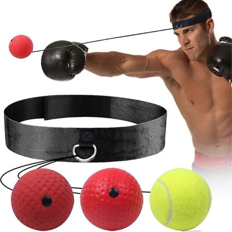 Ballon d'entraînement de boxe, ballon de réflexe pour l'entraînement de vitesse, adapté aux adultes et aux enfants. Meilleur équipement de boxe pour l'entraînement, la coordination œil-main et la remi (1/5)
