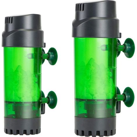 Pompe d'oxygénation avec filtre à lit fluidisé interne pour aquariums, assurant une eau cristalline. - AquaForge (1/5)