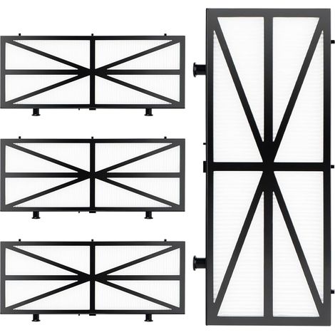 Lot de 4 Filtres Ultra Fins, Plissés, ABS, Pour Robot Nettoyeur (1/5)
