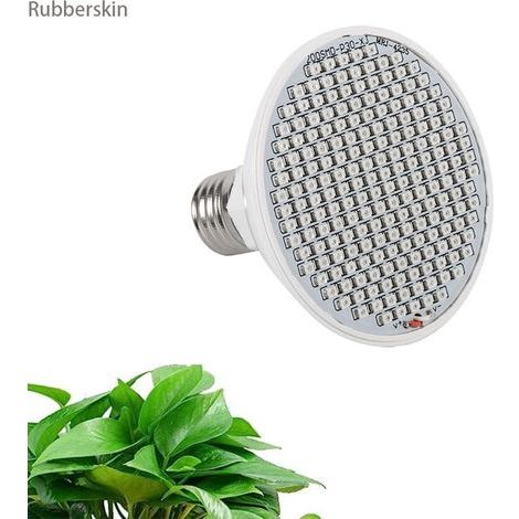 24W LED Grow Light Bulb, High Power E27 Full Spectrum Panel, 200 LED Hydroponic LED Greenhouse Potted Flower Plant for Indoor Growing