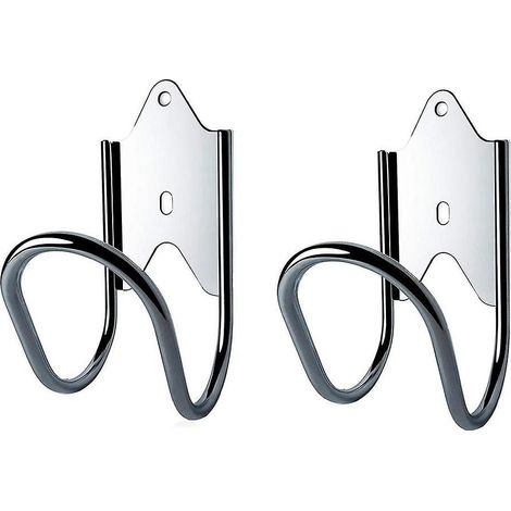Lot de 2 supports muraux pour tuyau d'arrosage, crochets de suspension robustes en acier inoxydable pour tuyau d'arrosage. (1/5)