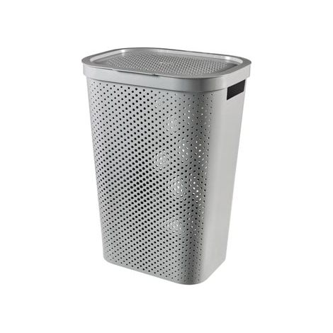 Cesta de Ropa Curver Infinity Recycled Dots Gris 60L (1/8)