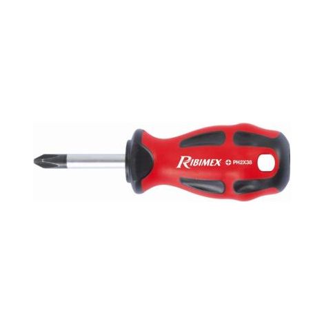 Tournevis Phillips PH2x38 cruciforme aimanté (1/2)