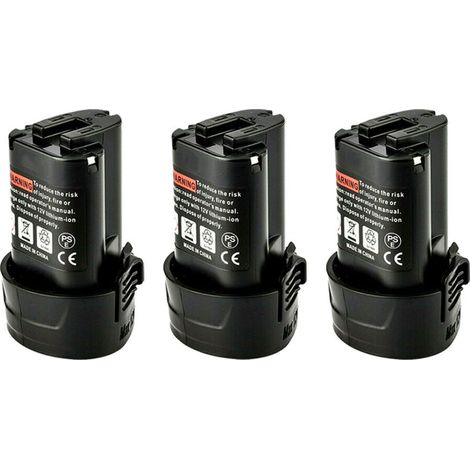 3X Battterie pour Makita BL1013 10,8 V 1500 mAh Li-thium pour Makita Batterie BL1014 BL1015 194550-6 194551-4 195332-9 DF030D DF330D TD090D (1/5)