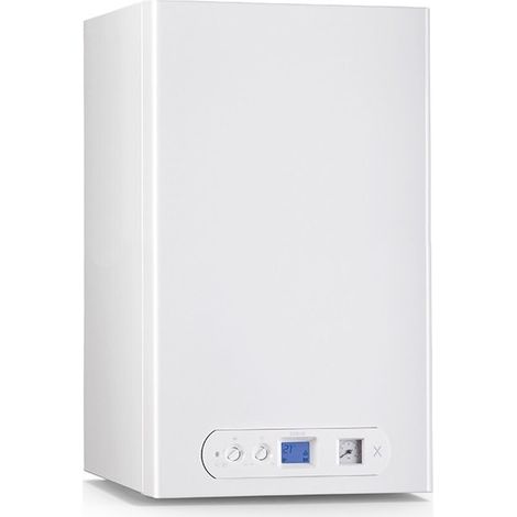 Caldaia UNICAL X 32 C a condensazione Low NOx 6 Completa di kit scarico fumi metano in acciaio INOX - ErP