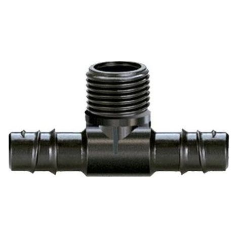 RACCORDO A 3 VIE PER COLLEGARE MICROIRRIGATORI COLIBRI FILETTO MEZZO POLLICE CLA