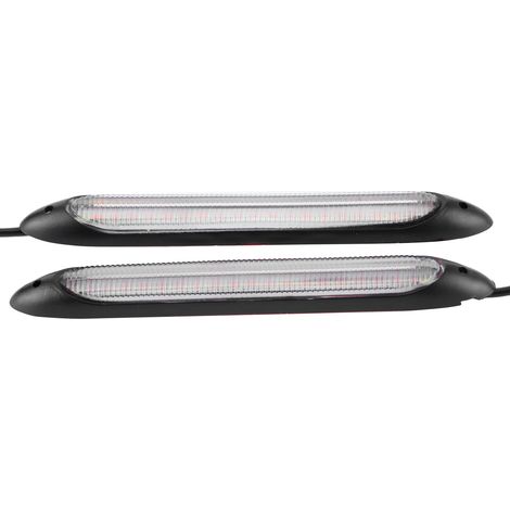 Paar LED-Tagfahrlichtstreifen mit Blinker, weiß-gelbes Licht, wasserdicht, 15,5 cm / 6,1 Zoll (1/5)