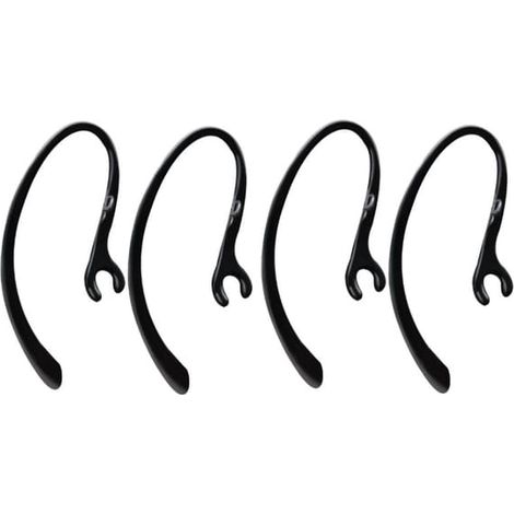 Crochets d'oreille pour casque Bluetooth sans fil 6/7/8/9 mm Noir (1/5)