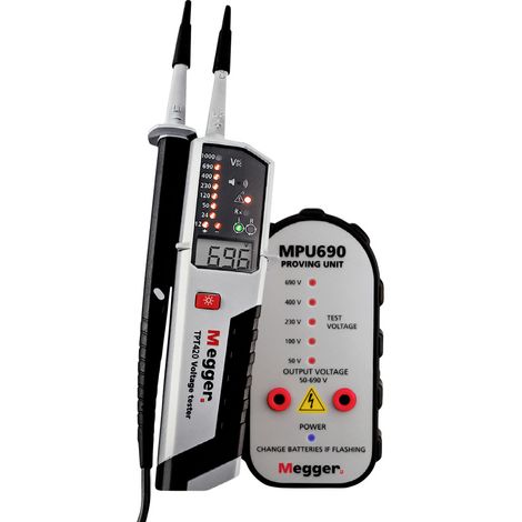 Megger Safety first Bundle TPT420 MPU690 1 Set Spannungsprüfer  CAT IV LED, LCD