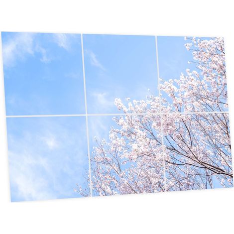 Pack de 6 Dalles LED Imprimées 60x60 cm - Motif Nuances Roses - Lumière Blanc Neutre 4000K - Panneaux Lumineux Plafond Bureau Salon Cuisine - Faciles à Installer