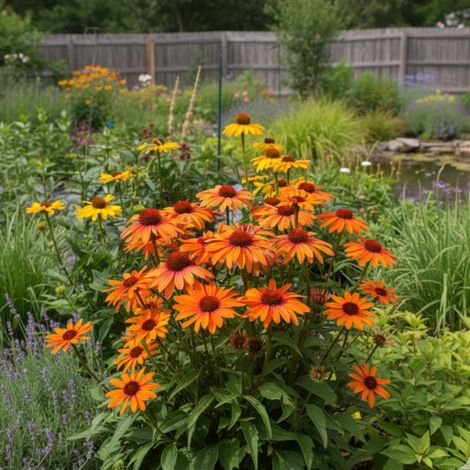 Échinacée SunSeekers® 'Clementine'/Lot de 9 godets