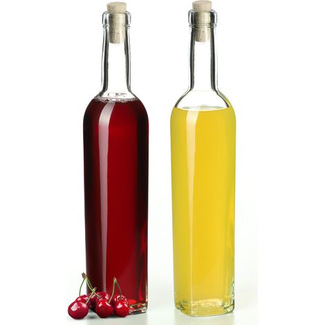 KADAX 2x Flaconi da 500 ml per coloranti con tappo Fi19 (1/5)