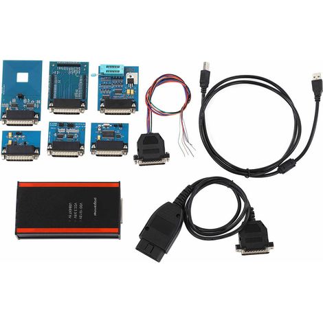 11-teiliges Programmierer-Set mit allen Adaptern für IPROG Pro 2019 V85 für Windows XP/Vista/7/8 (1/5)