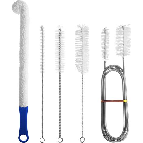Kit de Nettoyage pour Narguilé - Brosse de Nettoyage de Pipe pour Nettoyer sans Effort Les Zones Difficiles d'accès dans Les Tuyaux d'eau, Les Bouteilles Becs Aquariums (1/5)