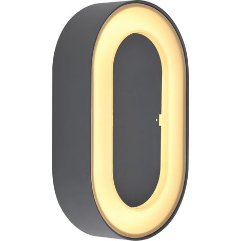 Globo Sura Applique d'extérieur encastrée Anthracite IP54 LED 3000K (1/5)