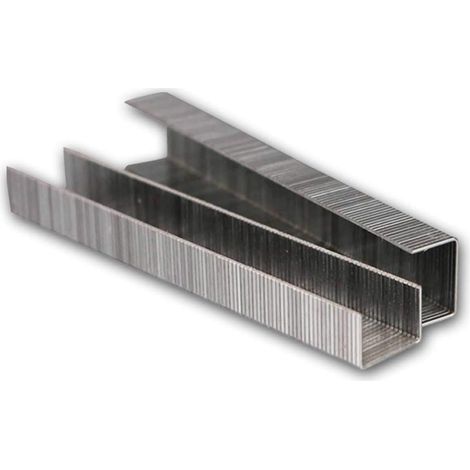 1000 Agrafes, 11,3 x 8 mm, fil d'acier massif, pour agrafeuse manuelle, usage professionnel (1/3)