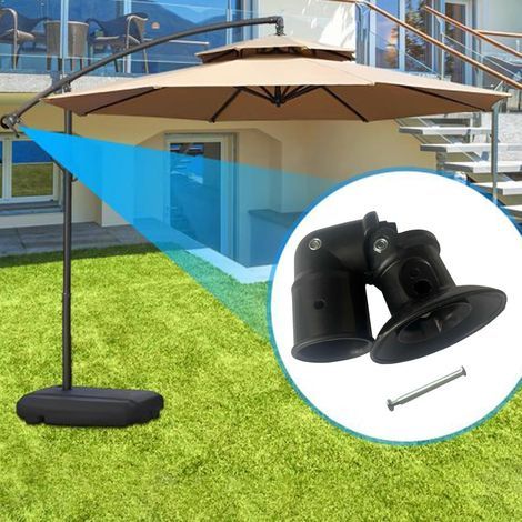 Seitliche Stütze und Sonnenschirmhalterung für Strand- und Terrassenschirmzubehör (1/5)
