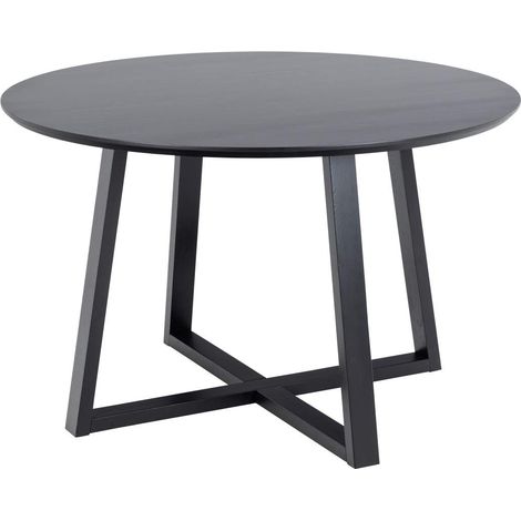 Malika Esstisch Ø120cm schwarz.