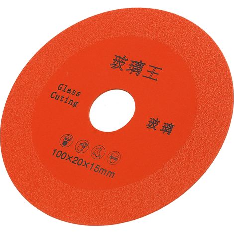 4-Zoll-Sägeblatt, dünne Hartmetall-Diamant-Trennscheibe zum Schleifen von Keramikfliesen und Glasflaschen, orange (1/5)