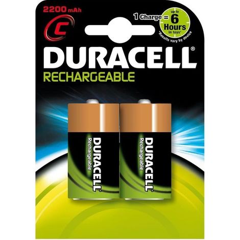 Duracell PreCharged Batteria ricaricabile 1/2 Torcia (C) NiMH 3000 mAh 1.2 V 2 pz.