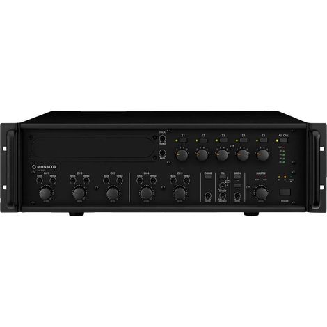 Monacor PA-1240 Amplificatore PA 240 W 1 canale 5 zone (1/3)