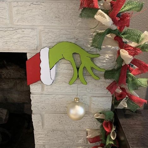 Décorations de Noël Voleur Amusant - Ornements et Accessoires pour Fenêtre, Cheminée ou Mur (1/5)
