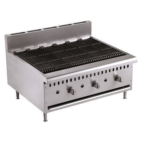 Grill Pierre de Lave Professionnel - Gaz - Combisteel (1/2)