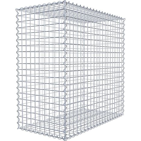 Gabiondeco - Gabion 100 cm x 100 cm x 50 cm (L x H x P). mailles 5 x 5 cm. Spirale - Made in Germany