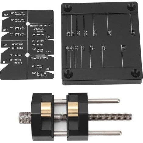 Sharpening Guide System, 15-45 Degree Angle Attachment Chisel Sharpening Tool, Chisel Sharpening Kit for Woodworking, Hand Tool (1/5)