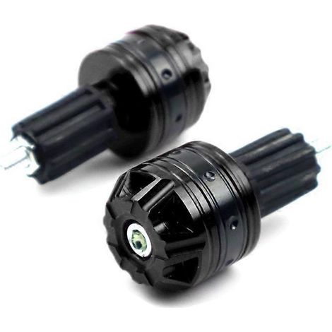Suitable for Maverick electric vehicle UBE modification handlebar plug plug faucet handle iron motorcycle motorcycle handle plug( Black pair of plugs) (1/5)