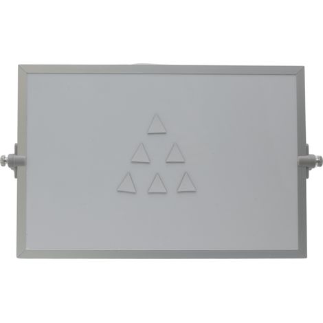 Symbole magnétique Triangle 2 cm blanc (1/2)