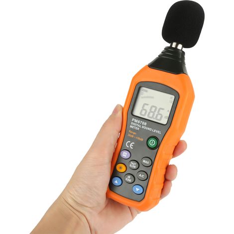 PEAKMETER PM6708 Digitales LCD-Schallpegelmessgerät (Dezibel) 30-130 dB (1/5)
