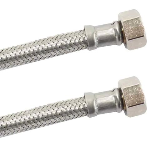 Tuyau Flexible Inox DN8, 3/8" 1/2", 500mm, Certification DVGW (1/2)