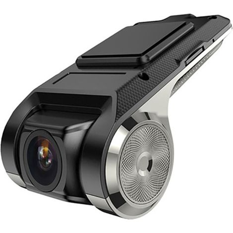 Caméra embarquée USB HD 720p, objectif rotatif à 90°, grand angle de 170°, enregistreur vidéo routier avec couverture cyclique automatique et capteur G. (1/5)