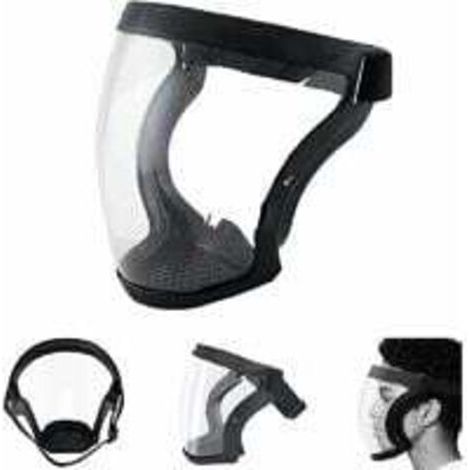 VtiziklMasque super protecteur - Masque intégral, masque transparent durable, masque transparent, masque réutilisable anti-buée HD - Lunettes Tech anti-buée et coupe-vent pour adultes pour hommes et f