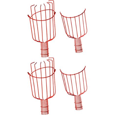 Outil de Cueillette de Fruits en Fer Rouge 2pcs, Facile à Utiliser et Résistant, Jardinage Décoration Automne Décoraion (1/5)