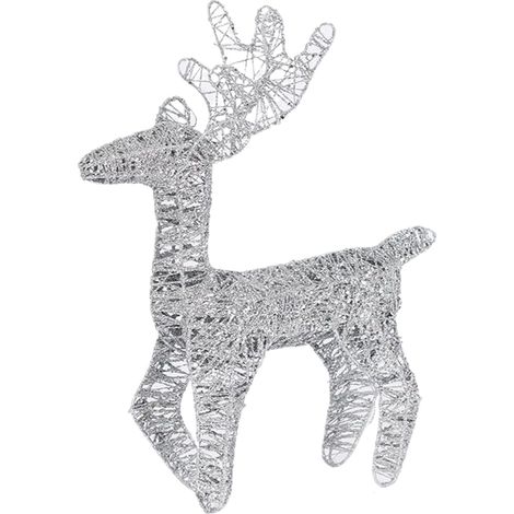 Renne Illuminé pour la Décoration de Noël Décoration Saisonnière Décorations de Noël de Cerf Lumineux pour Intérieur et Extérieur Devant de la Maison Jardin (1/5)