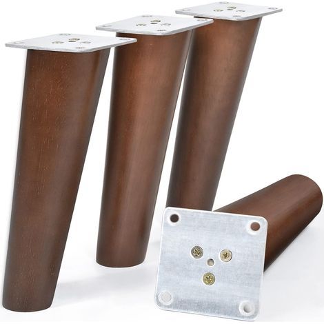 Pieds de meuble inclinés 20,32 cm Pieds en bois inclinés pour repose-pieds table basse 4 pcs. (1/5)