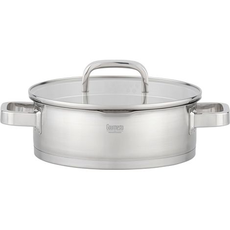 Mömax Servierpfanne Silver Line Edelstahlfarben Ø ca. 24cm