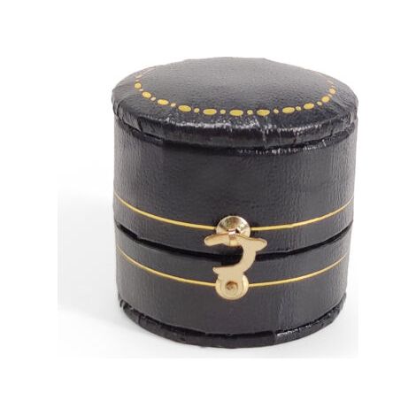 BUNTHAUS Boîte à bagues vintage bijoux présentoir organisateur boîte sortie en cuir PU(noir) (1/5)