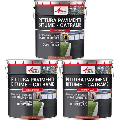 Vernice per asfalto - ARCASPHALT - 3 x 15 kg Tegola - ARCANE INDUSTRIES (1/5)