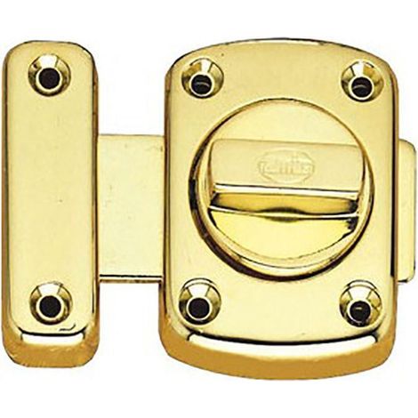 AMIG pasador cerrojo zamak 56x40mm. latonado , (1/2)