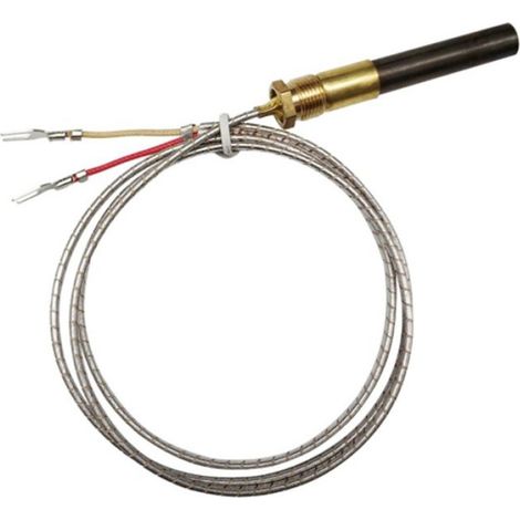 Thermocouple - Pour Poêle à Gaz - Compatible Cheminée Radiateur Cuisinière Chauffe-Eau - 36 Pouces - 1 Pièce (1/4)