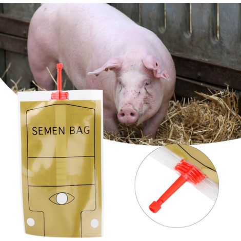 50 sachets jetables de 100 ml pour insémination porcine, équipement vétérinaire (1/5)